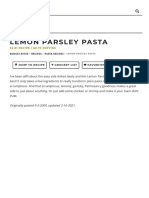 Lemon Parsley Pasta - Easy Side Dish - Budget Bytes