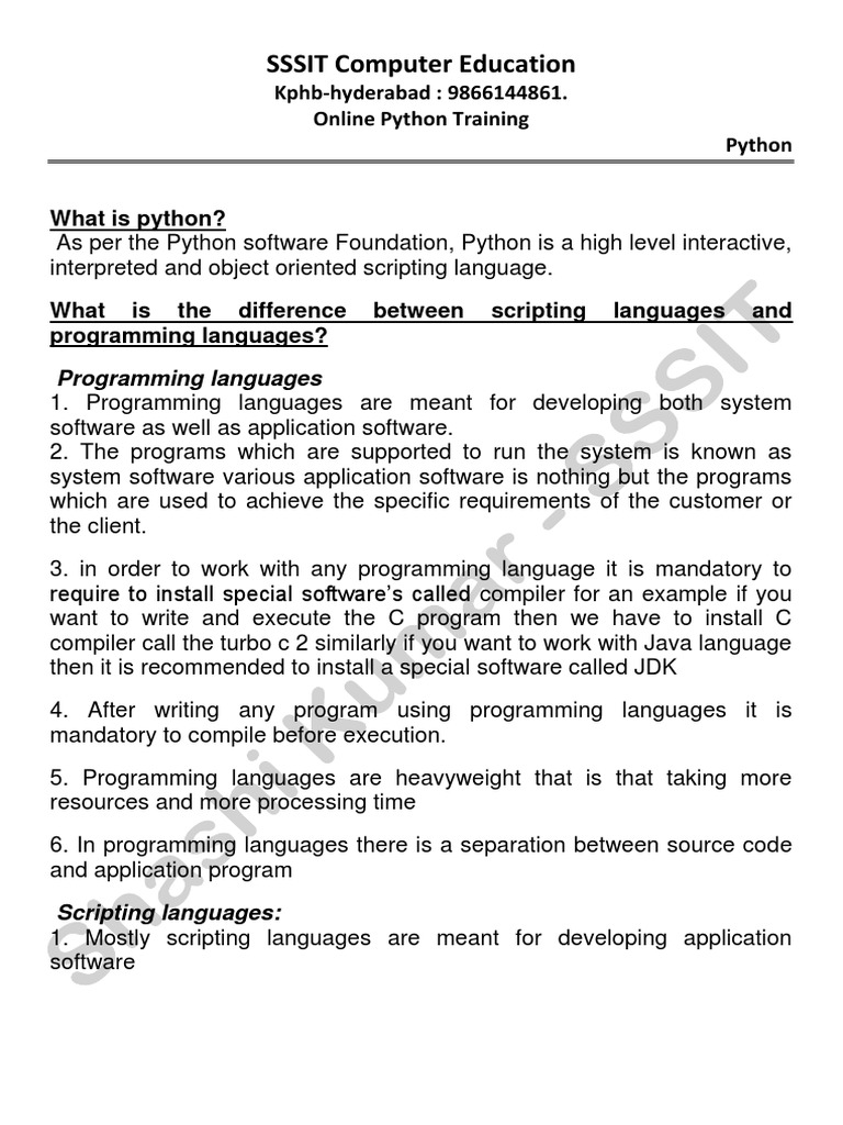 2.and 3-InstallationAndExecutePythonScripts | PDF | Scripting Language ...