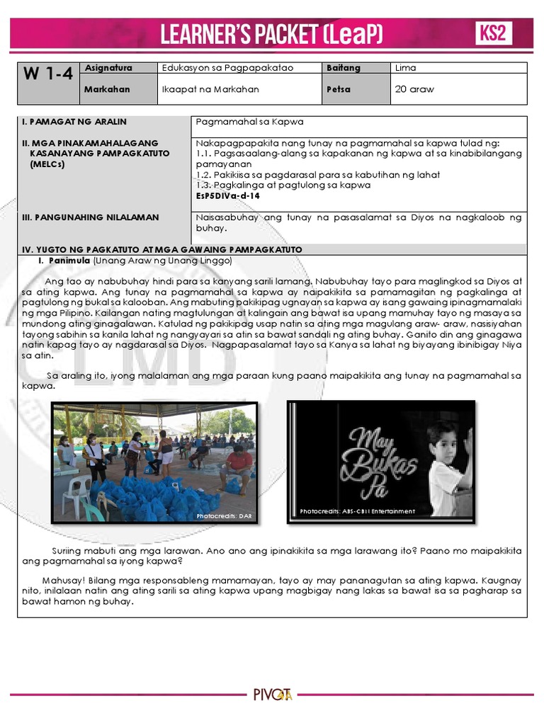 Q4 EsP 5 Week 1 4 | PDF