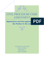 Civil Procedure Code Assignment