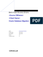 Oracle Database Migration: Ata Pump Ource Teps