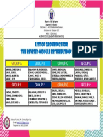 Modular Weekly Subject Scheme Sample Grouping of Learners