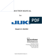 Juki LU-563 Instruction Keyfooter