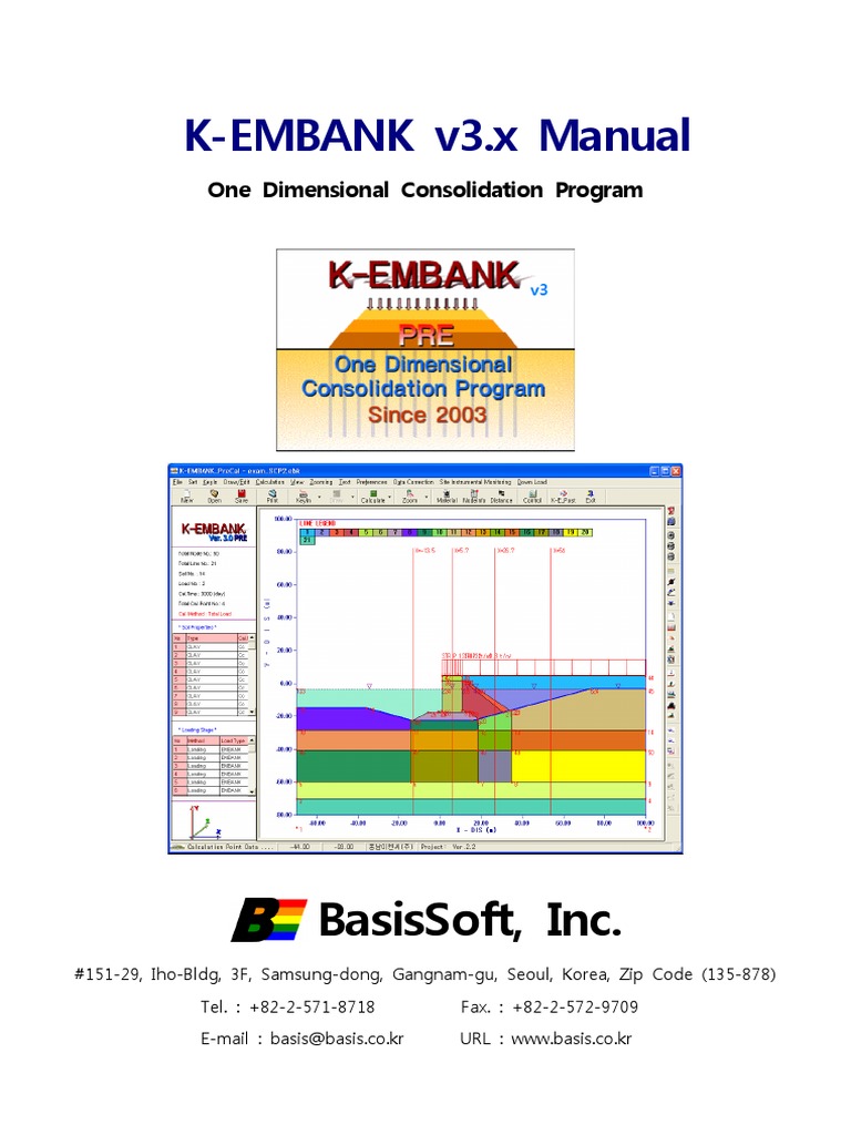K-EMBANK v3.x User Manual | PDF | Solid Mechanics | Soil