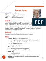 Ph ạm Thị Hương Giang: Date of birth: Gender: Address: Phone: Email