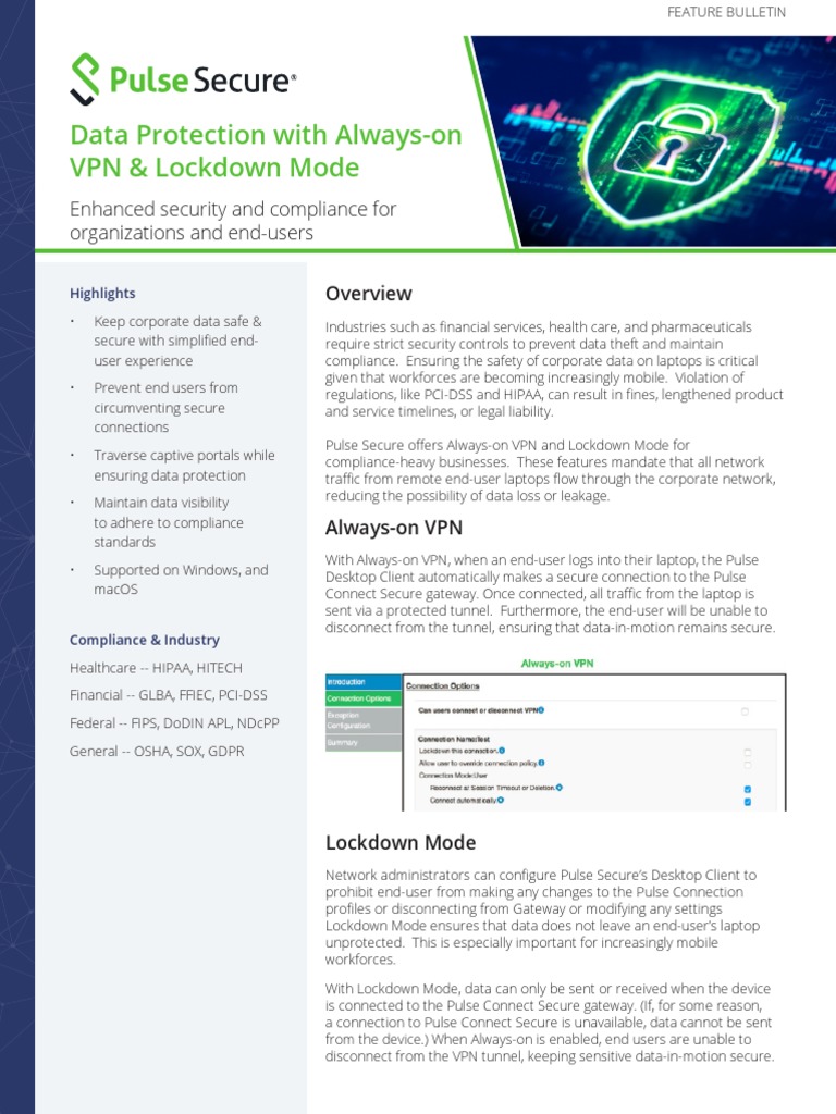 Data Protection With Always-On VPN & Lockdown Mode: Enhanced Security ...
