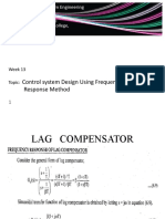 Control System Design Using Frequency Response Method