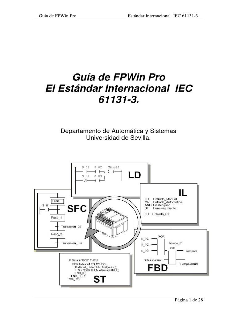 Guía de FPWin Pro en Español | PDF | Lenguaje de programación ...