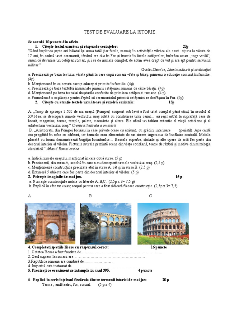 Test Roma | PDF