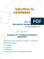 Introduction To Databases