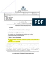 Aula 14 Atividade 13 APS 2 CQII