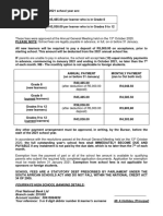 Grade 11 STEM HUMSS GAS Tuition Fee - FEUHS | PDF