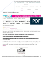 FITNESS REVOLUCIONARIO - LECCIONES ANCESTRALES PARA UNA SALUD SALVAJE - MARCOS VAZQUEZ - Casa Del Libro