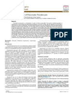 Laparoscopic Drainage of Pancreatic Pseudocysts 1584 9341 11 3 8