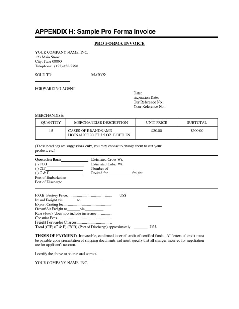 Apa Itu Proforma Invoice