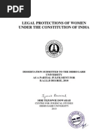 Download LEGAL PROTECTIONS OF WOMEN UNDER THE CONSTITUTION OF INDIA BY TEZOSWIE DOWARAH by stdbd7 SN51644251 doc pdf