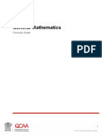 General Mathematics Formula Sheet | PDF
