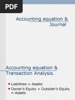 Accounting Equation & Journal