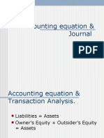 Accounting Equation & Journal