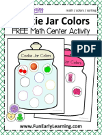 Cookie Jar Colors: FREE Math Center Activity