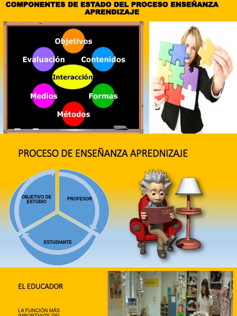 Diap Componentes de Estado Del Proceso Enseñanza Aprendizaje | PDF ...