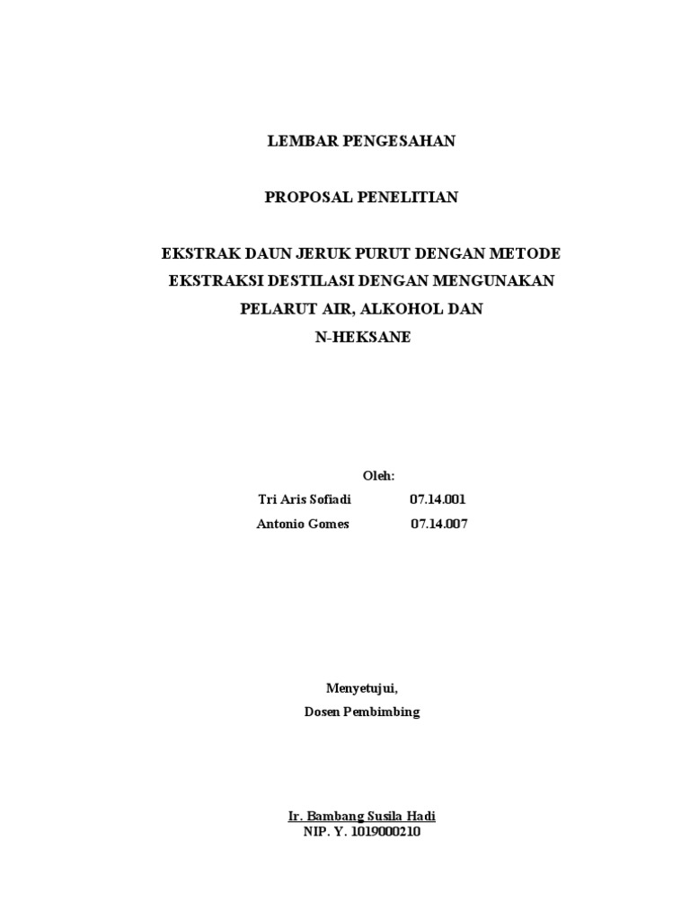 Proposal Penelitian