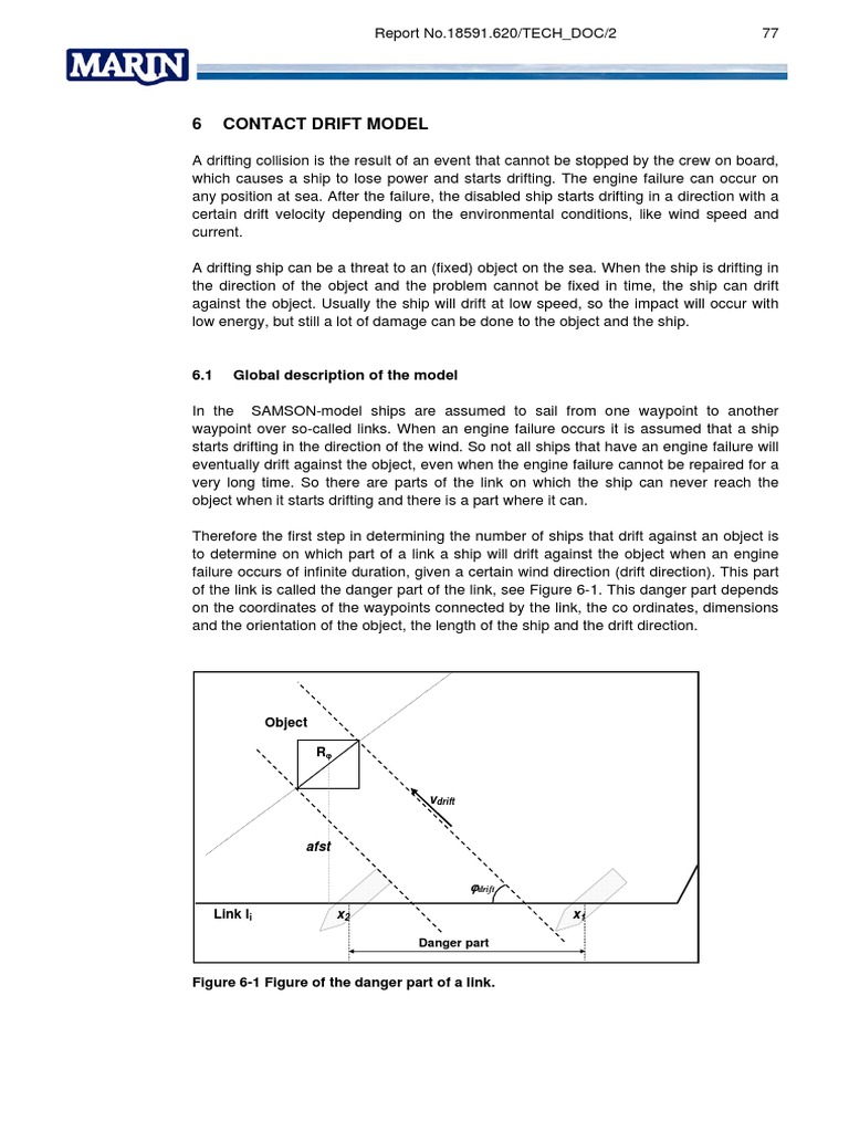 Drifting Ship Collision Risk Model | PDF | Tide | Force
