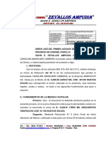 Solicitud de embargo en forma de retención del 40% de remuneraciones