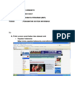 Nama: Tri Armanto NIM: 0904114437 Jurusan: Budidaya Perairan (BDP) Tugas: Pengantar Sistem Informasi