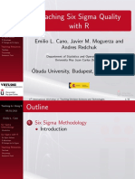 Teaching Six Sigma Quality With R: Emilio L. Cano, Javier M. Moguerza and Andres Redchuk