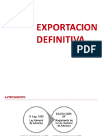 Exportacion Definitiva Aspectos Relevantes