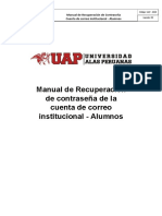 Recuperar contraseña correo UAP