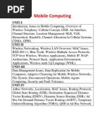 Mobile Computing: Unit-I