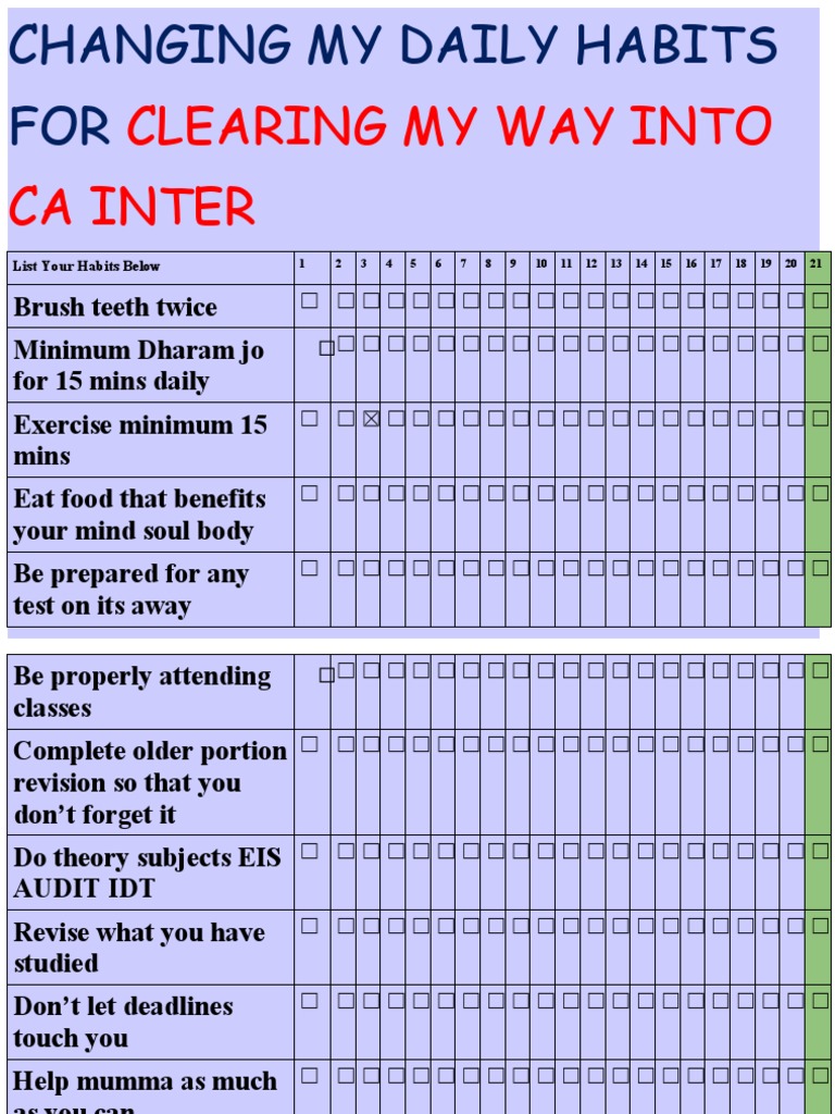 Daily Habits for CA Success | PDF
