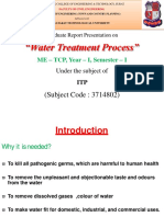 "Water Treatment Process": (Subject Code: 3714802)