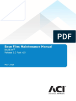 Base Files Maintenance Manual