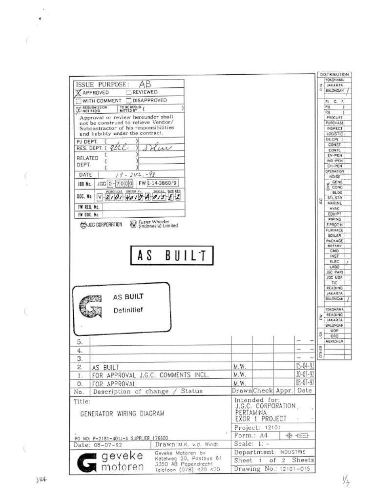 Generator Wiring Diagram 51-G-102 | PDF