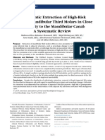 Orthodontic Extraction of High-Risk Impacted Mandibular Third Molars in Close Proximity To The Mandibular Canal: A Systematic Review