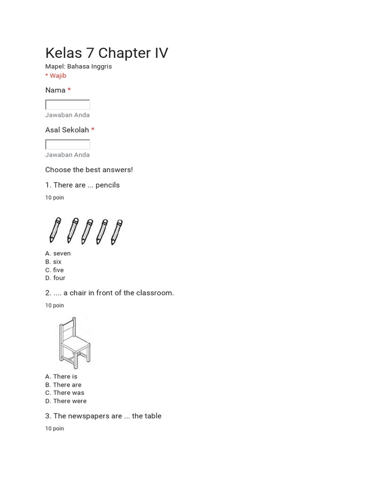 Kelas 7 Chapter IV: Wajib | PDF | Language Arts & Discipline
