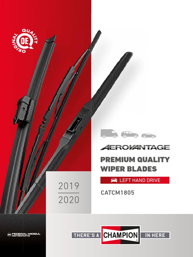 WIPER BLADES nCATCM1805 2019-2020, PDF, Blade