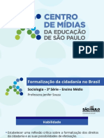 Formalização Da Cidadania No Brasil