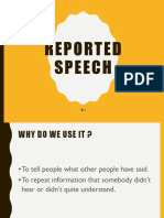 Class Reported Speech