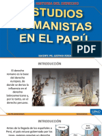 Estudios Romanistas en El Perú