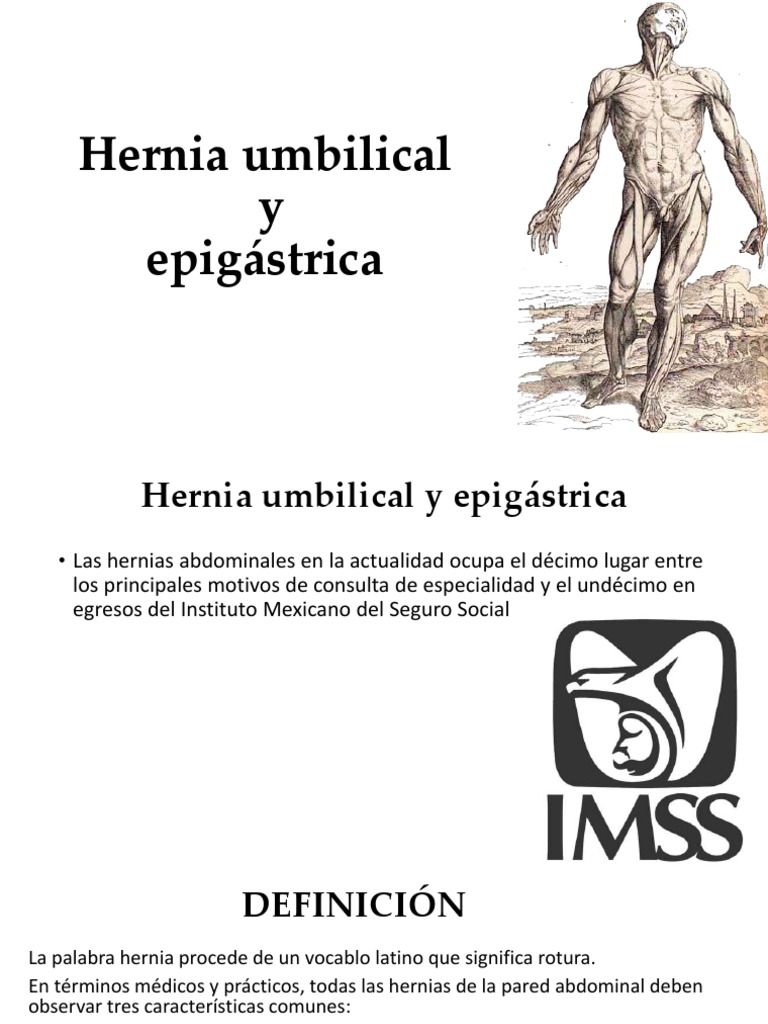 Hernia Umbilical y Epigástrica PDF Abdomen Estreñimiento