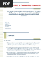 Paradigm Shift in Comparability Assessment - QBD and PAT Can Improve SAR Evaluation