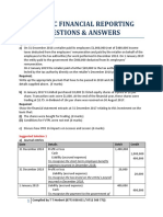 Specific Financial Reporting Questions & Answers: Suggested Solution 1