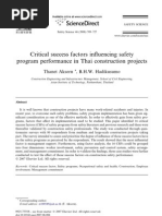 Download Critical success factors influencing safety program performance in Thai construction projects by Constructionpm Cpm SN51647731 doc pdf