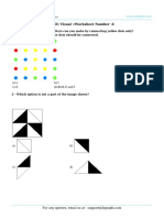 Skill: Visual::Worksheet Number:4: 1 - Which of The Following Letters Can You Make by Connecting Yellow Dots Only?