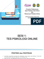 Tatacara Tes Psikologi Online P3M USU 2020