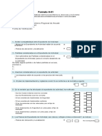 Formato - A01 Informe de Verificación Previo Al Inicio de La Actividad